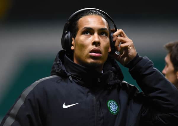 Virgil Van Dijk ahead of the first leg which finished 3-3. Picture: SNS