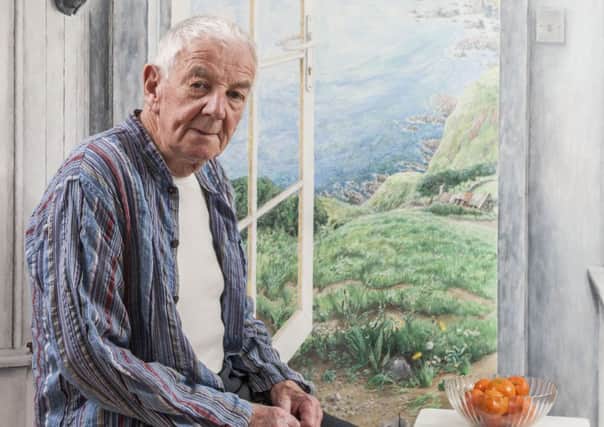 80 year-old artist Eric Ritchie at his home in Coldingham. Picture: Phil Wilkinson