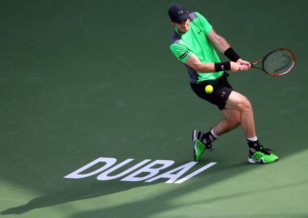 Andy Murray made 55 unforced errors in the match. Picture: AFP