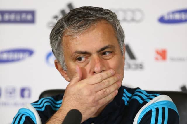 Jose Mourinho refused to comment on Nemanja Matic's enforced Wembley absence. Picture: Getty