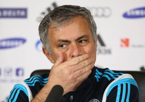 Jose Mourinho refused to comment on Nemanja Matic's enforced Wembley absence. Picture: Getty