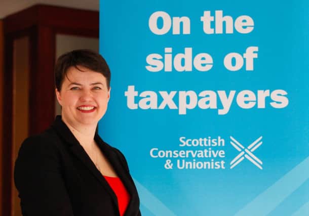 Ruth Davidsons new tax commission shows the Scottish Conservatives are moving away from the consensus of Holyrood politicians. Picture: Scott Louden