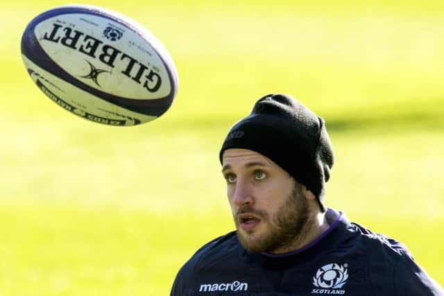Tommy Seymour prepares for his side's clash with Italy. Picture: SNS