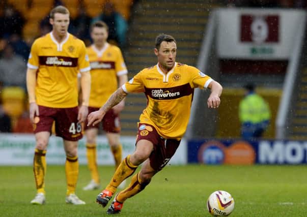 Scott McDonald makes his debut for Motherwell. Picture: SNS Group