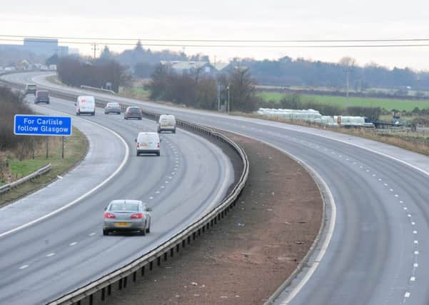 The incident happened on the M8 near Livingston. Picture: TSPL
