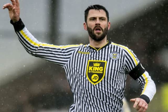 Captain Steven Thompsons goal secured St Mirrens first home league win of the season. Picture: SNS