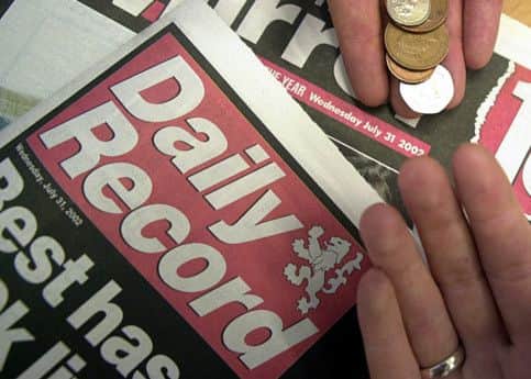 The group's newspaper titles include the Daily Record. Picture: TSPL