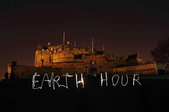 Edinburgh Castle was among the many landmarks in Scotland to go dark during last years Earth Hour. Picture: Maverick Exposure