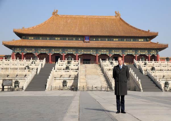 The Duke of Cambridge is the most senior royal to visit China since the Queen and Duke of Edinburgh in 1986. Picture: Getty