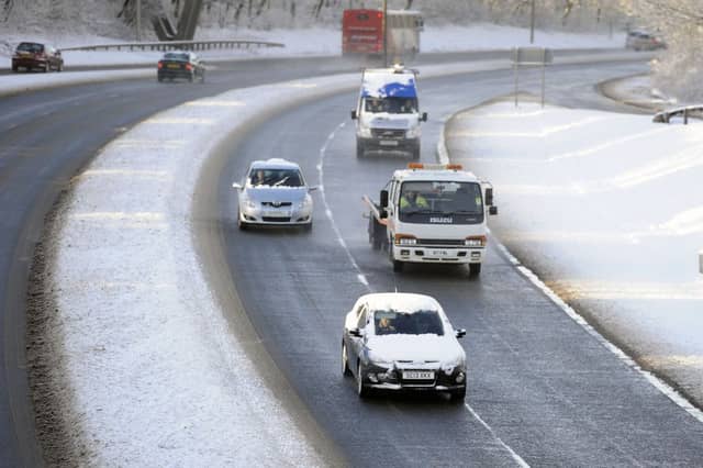 Severe weather warnings for snow, ice and heavy rain have been issued by the Met Office. Picture: Michael Gillen