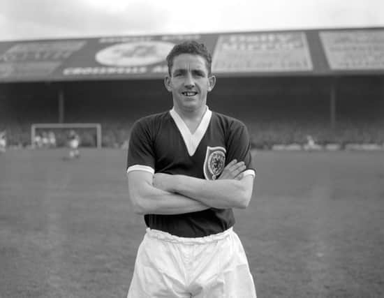 Heart of a lion: Dave Mackay, pictured in 1958, represented Scotland 22 times. Picture: PA