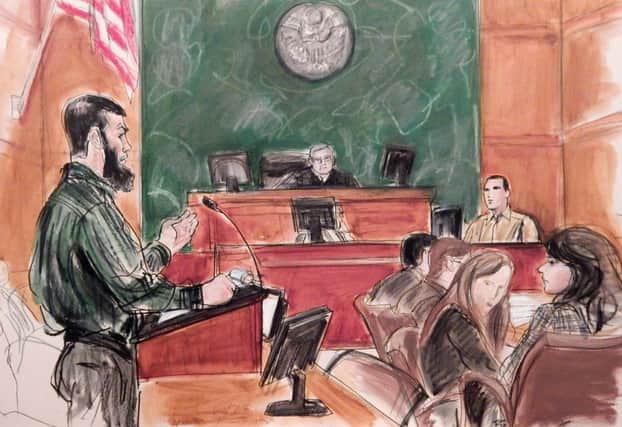 Abid Naseer, 28, accused of being an al-Qaeda operative, defended himself in front of a New York jury. Picture: AP