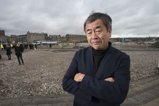 Kengo Kuma at the site of the Dundee V&A, whose cost has risen to 80m. Picture: Alan Richardson