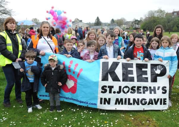 Parents and pupils are battling to save St Joseph's. Picture: Jamie Forbes