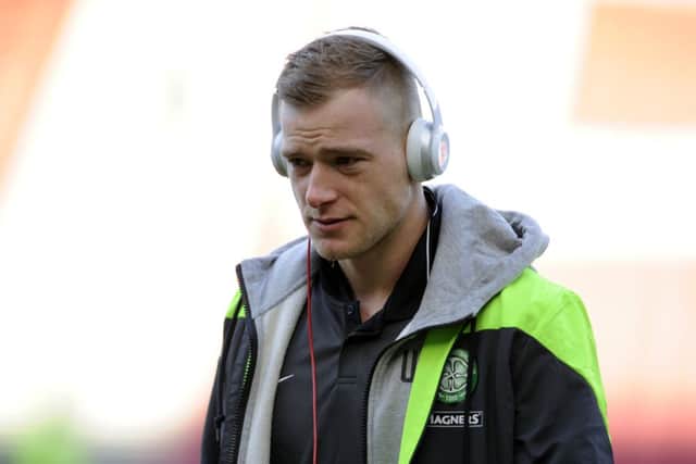 John Guidetti has played down the Feyenoord technical director's trip to Scotland. Picture: John Devlin