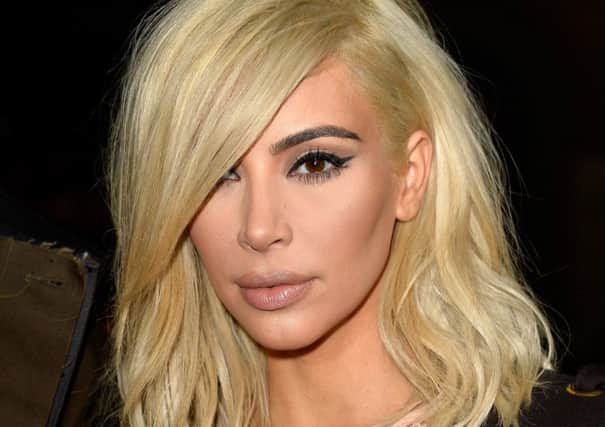 Kim Kardashian: from brunette to the 'Suicide Blonde'. Picture: Getty