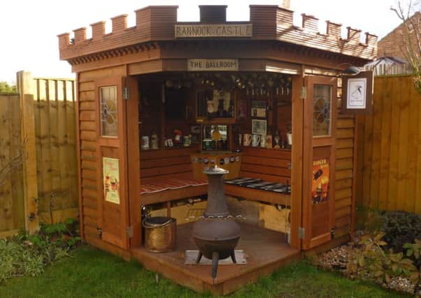Tim Ball's Game of Thrones-style shed. Picture: PA