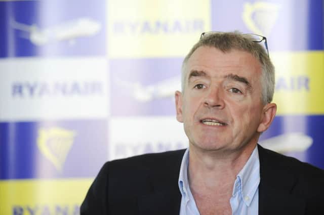 Michael O'Leary said Ryanair would double the amount of passengers travelling in Scotland. Picture: Greg Macvean
