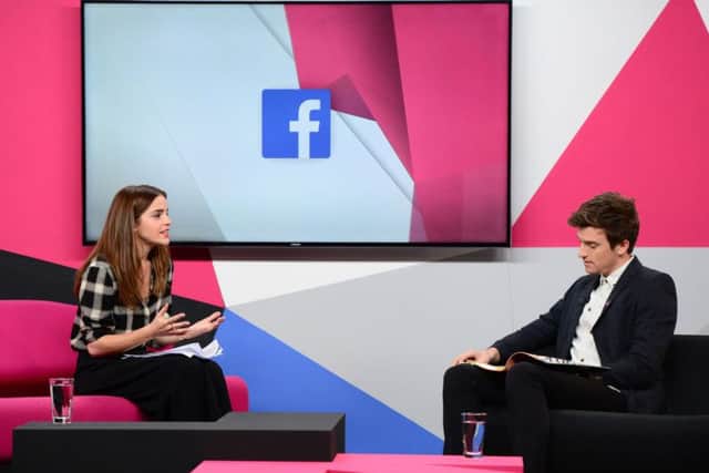 UN Ambassador for Women Emma Watson at Facebook's headquarters in London. Picture: PA
