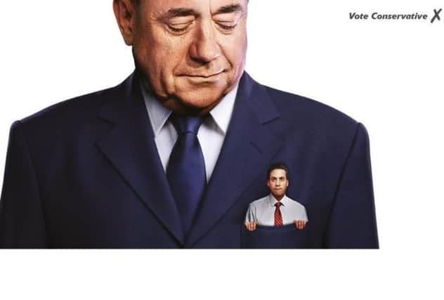 The new Conservatives poster, featuring a pocket-sized Ed Miliband. Picture: Contributed