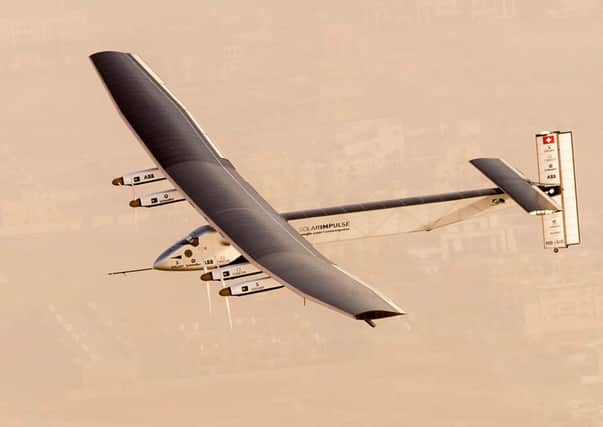 Solar Impulse 2 begins its round-the-world journey. Picture: Getty