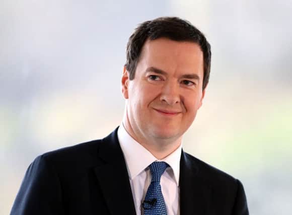 Osborne visited the Scottish north east today. Picture: AP