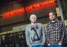 James Watt, left, and Martin Dickie founded Brewdog in 2007. Picture: Contributed