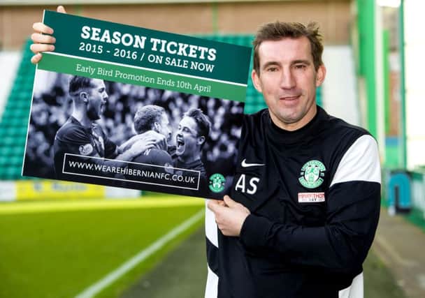 Alan Stubbs yesterday urged supporters to take up the club's early bird season ticket offer. Picture: SNS