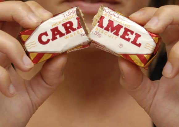 The famous Caramel Wafer. Picture: Phil Wilkinson