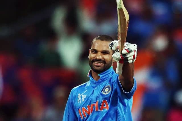 Shikhar Dhawan led Indias run chase with an 85-ball 100 against Ireland. Picture: Getty