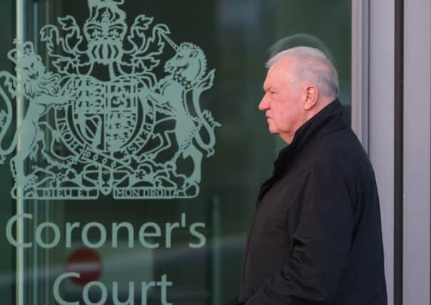 Former chief superintendent David Duckenfield arrives to give evidence at the Hillsborough inquest. Picture: Getty