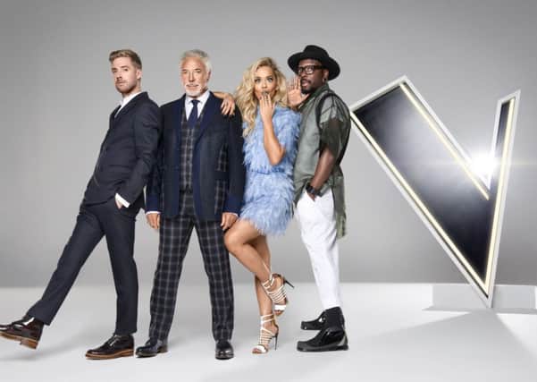Will.i.am, Rita Ora, Sir Tom Jones and Ricky Wilson are the stars of The Voice which began in the Netherlands. Picture: Ray Burmiston