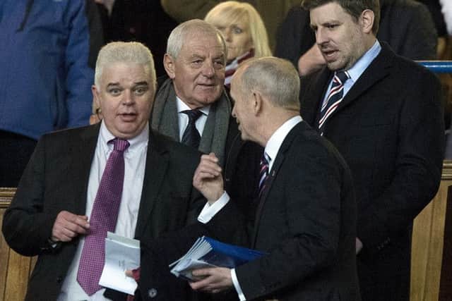 Non-executive director Chris Graham with former Rangers manager Walter Smith. Picture: SNS