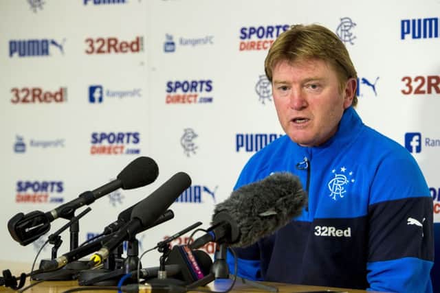 Stuart McCall has been appointed Rangers manager until the end of the season.  Picture: SNS