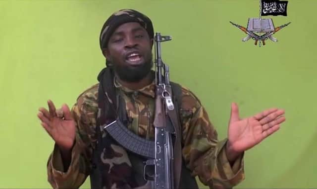 Abubakar Shekau Nigeria's Boko Haram terrorist leader speaks. Picture: AP