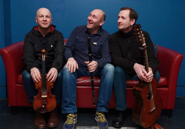 From left, John McCusker, Michael McGoldrick and John Doyle