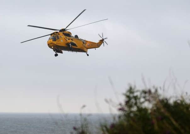 Rescue helicopter 131 from RAF Boulmer. Picture: Kimberley Powell