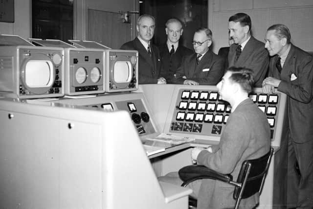 Television control room at Kirk o'Shotts. Picture: TSPL
