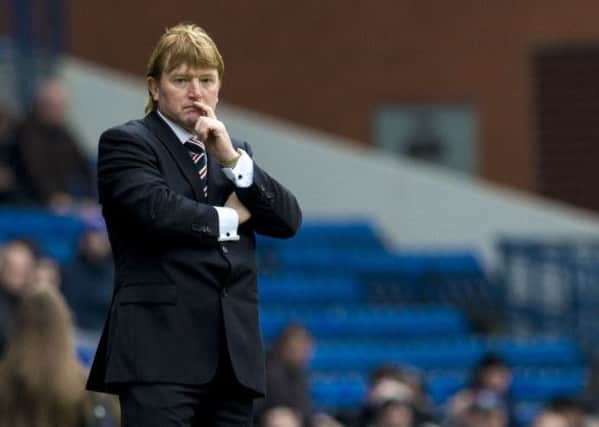 Plenty to ponder for 
Rangers manager Stuart McCall. Picture: SNS
