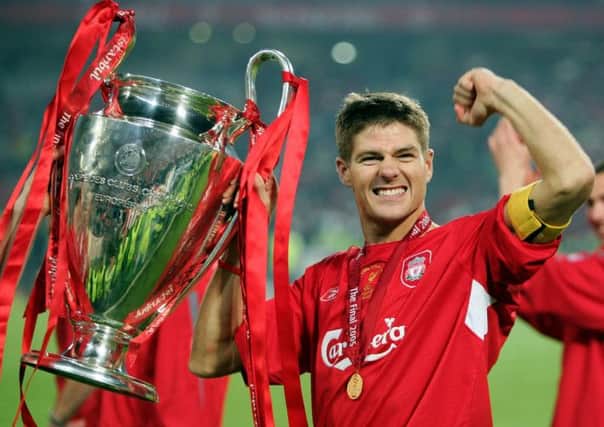 Gerrard will leave Liverpool to join LA Galaxy in the summer. Picture: Getty