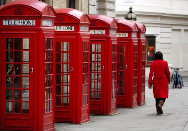 The classic red K2 phone box first appeared on the streets of London in 1926. Picture: PA