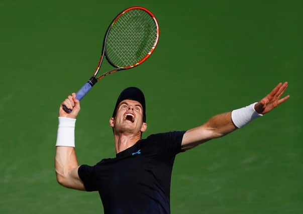 Andy Murray moved through to the third round with a 61, 63 win over Vasek Pospisil. Picture: Getty