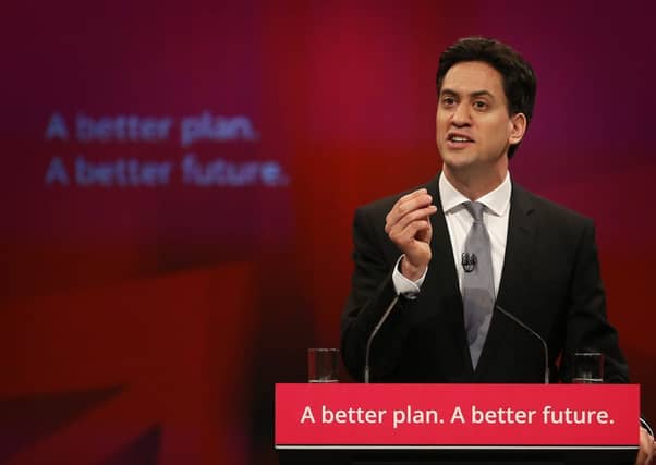 Mr Miliband insisted there will be no power-sharing deal with the SNP and said he would not lead a government that included SNP ministers. Picture: Getty
