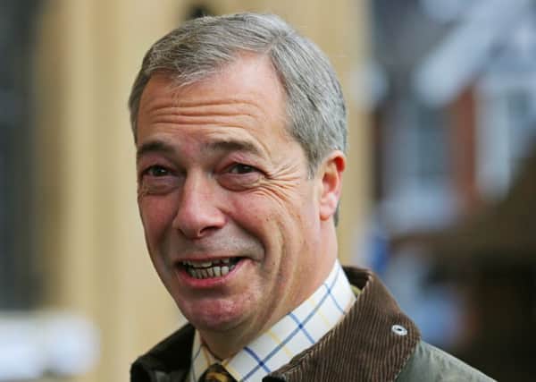 Ukip leader Nigel Farage. Picture: PA