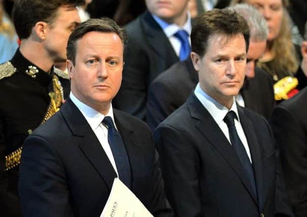 Prime Minister David Cameron and Deputy Prime Minister Nick Clegg. Picture: PA