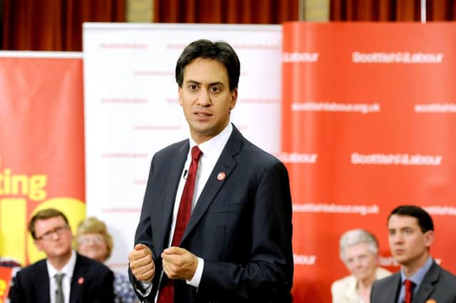 Labour leader Ed Miliband ruled out a post-election pact with the SNP yesterday. Picture: Michael Gillen