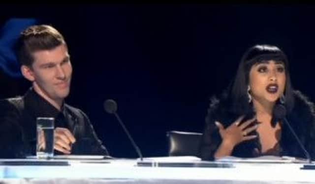 X Factor judges Willy Moon, left, and Natalia Kills were fired after the episode aired. Picture: YouTube