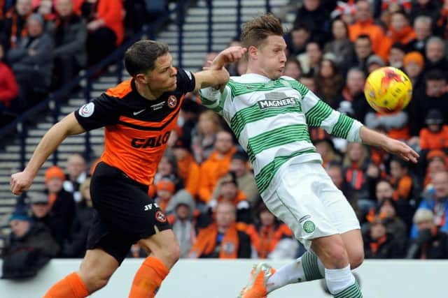 John Rankin, left, has said Dundee United are undeterred by their defeats to Celtic. Picture: Lisa Ferguson