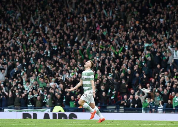 James Forrest enjoyed a goalscoring cameo against Dundee United in the League Cup final. Picture: SNS