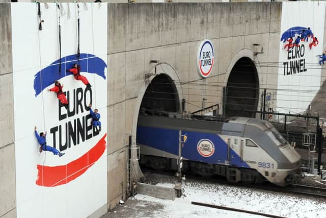 Twenty years after it opened for business, channel tunnel operator Eurotunnel saw pre-tax profits surge 89 per cent last year. Picture: Getty